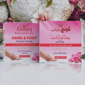 Goonj Hand and Foot Repair Cream with Shea Butter for cracked heels and glowing skin